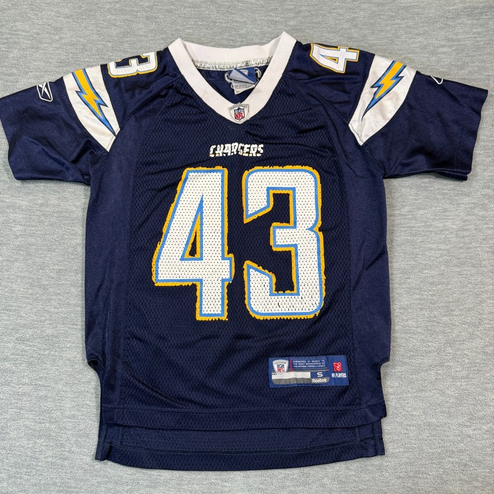 Reebok NFL Jersey Youth Small‎ Blue Chargers Darren Sproles 43 Football Mesh